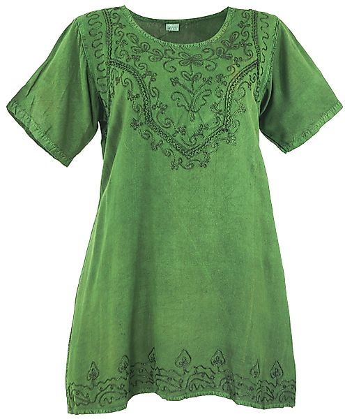 Guru-Shop Longbluse Besticktes indisches Hippie Tunila, günstig online kaufen