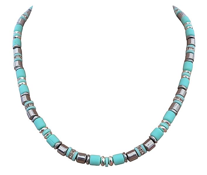 traumschmuck Collier 605c Collier Walzen türkis günstig online kaufen