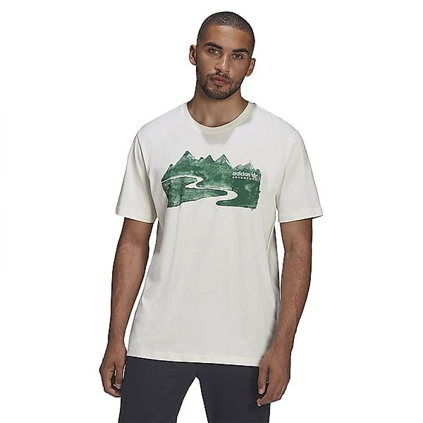 Adidas Originals Adventure Ink Kurzärmeliges T-shirt XL Off White günstig online kaufen