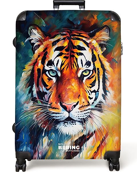 NoBoringSuitcases.com© Hartschalen-Trolley Porträt eines Tigers als günstig online kaufen