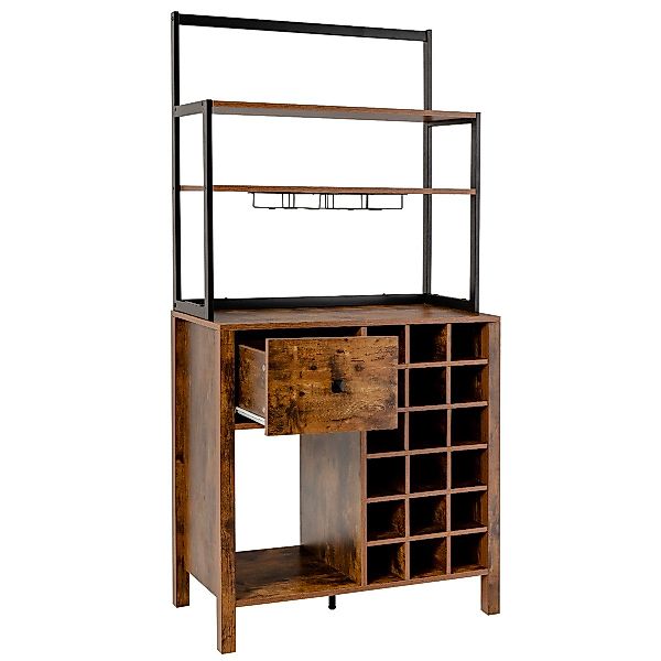 COSTWAY Küchenbuffet Küchenregal 4 Ebenen mit günstig online kaufen