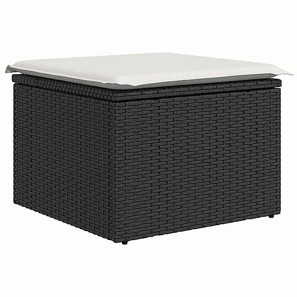 vidaXL Garten-Sofa-Set 8-Tlg Schwarz Poly Rattan 3347607 günstig online kaufen
