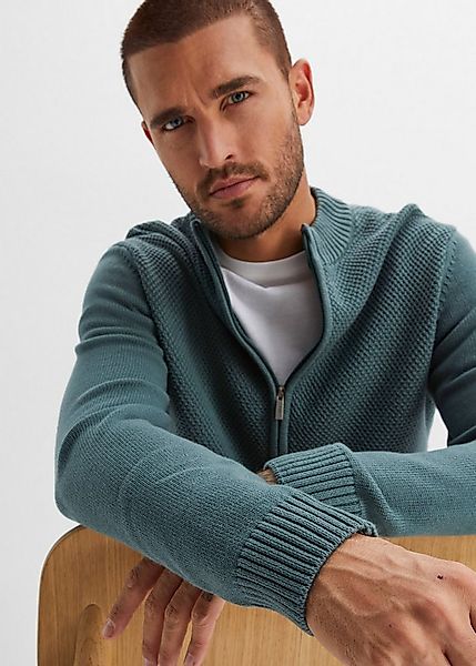 bonprix Strickjacke Feinstrickjacke aus reiner Baumwolle günstig online kaufen