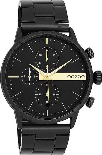 OOZOO Quarzuhr C11412, Armbanduhr, Herrenuhr, Edelstahlarmband, Chrono-Look günstig online kaufen