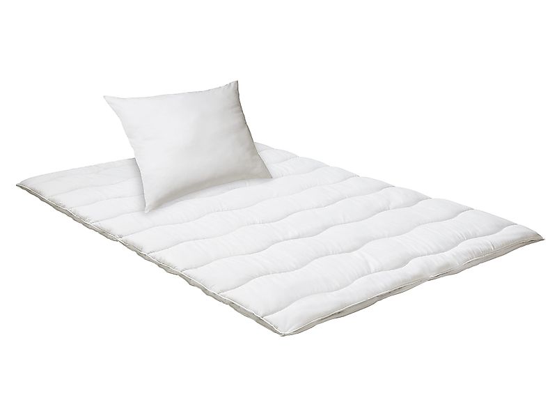 Nightlife Microfaserbettdecke + Microfaserkissen Set Essentials, günstig online kaufen