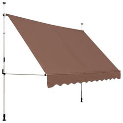 KOMFOTTEU Klemmmarkise Balkonmarkise Sonnenschutz ohne Bohren, günstig online kaufen