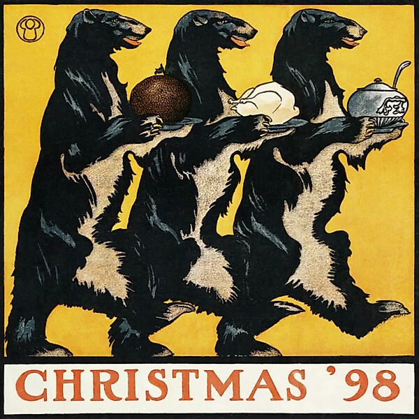 Poster / Leinwandbild - Vintage Weihnachten '98 Von Edward Penfield günstig online kaufen