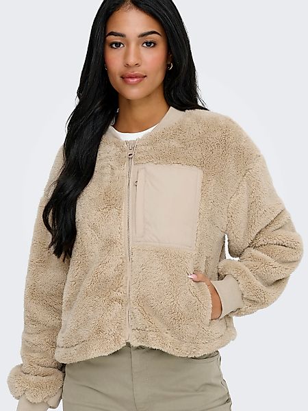 ONLY Plüschjacke "ONLANNA CONTACT LIFE SHORT JACKET CC OTW" Brusttasche mit günstig online kaufen