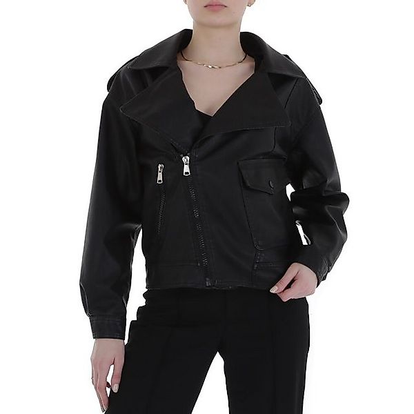 Ital-Design Steppjacke Damen Biker (80171193) Bikerjacke in Schwarz günstig online kaufen