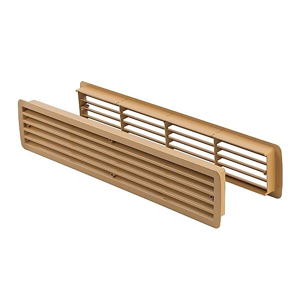 MS Beschläge Lüftungsgitter Kunststoff Türgitter 457x92mm günstig online kaufen