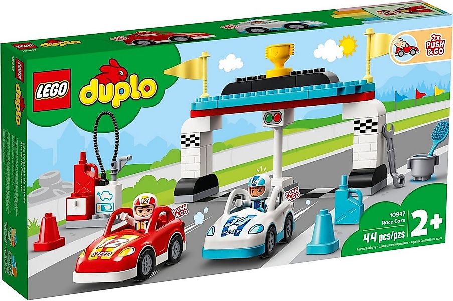 LEGO® LEGO® DUPLO® 10947 Rennwagen Konstruktionsspielsteine, (44 St) günstig online kaufen