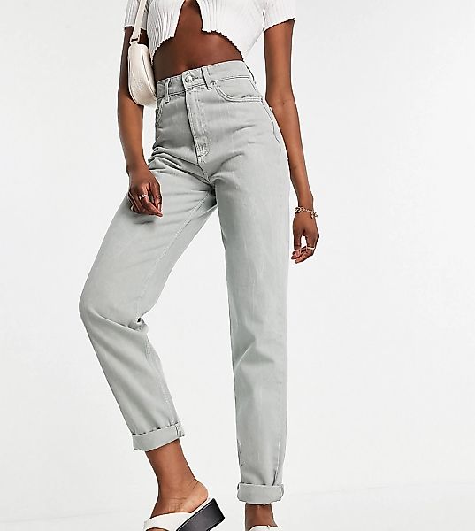 ASOS DESIGN Tall – Lässige Mom-Jeans mit hohem Bund in Salbeigrün günstig online kaufen