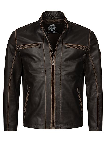 Rock Creek Lederjacke Herren Leder Jacke günstig online kaufen