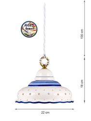 Helios Leuchten Pendelleuchte Küchenlampe Keramik, Keramiklampe, günstig online kaufen