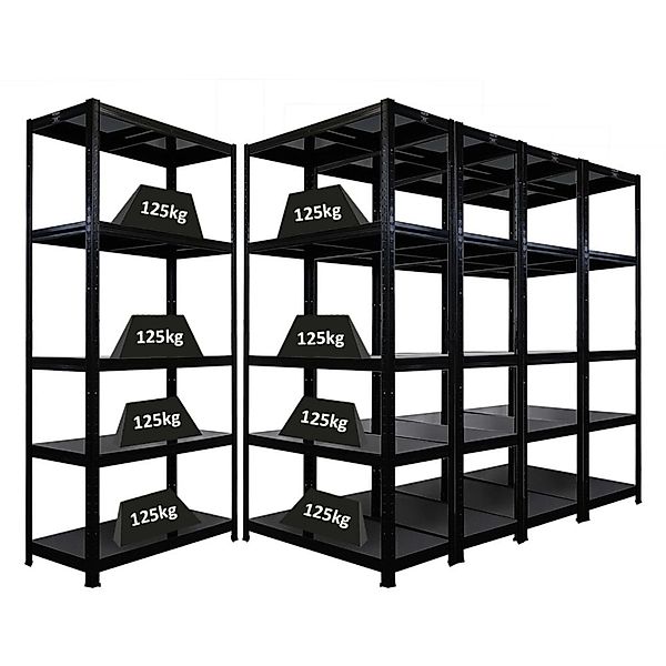 PROREGAL Mega Deal 5x Schwerlastregal Ragnar HxBxT 180x90x40cm 5 Stahlplatt günstig online kaufen