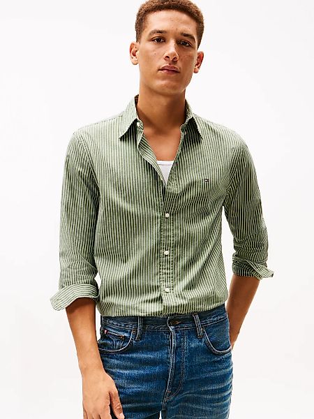 Tommy Hilfiger Langarmhemd "CORE HAIRLINE POPLIN" günstig online kaufen
