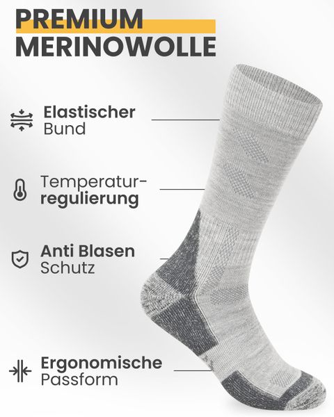 Alpenwert Wandersocken Socken mit Merinowolle für günstig online kaufen