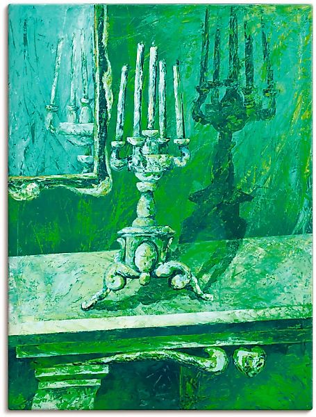 Artland Leinwandbild »Barocker Leuchter«, Innenarchitektur, (1 St.), auf Ke günstig online kaufen