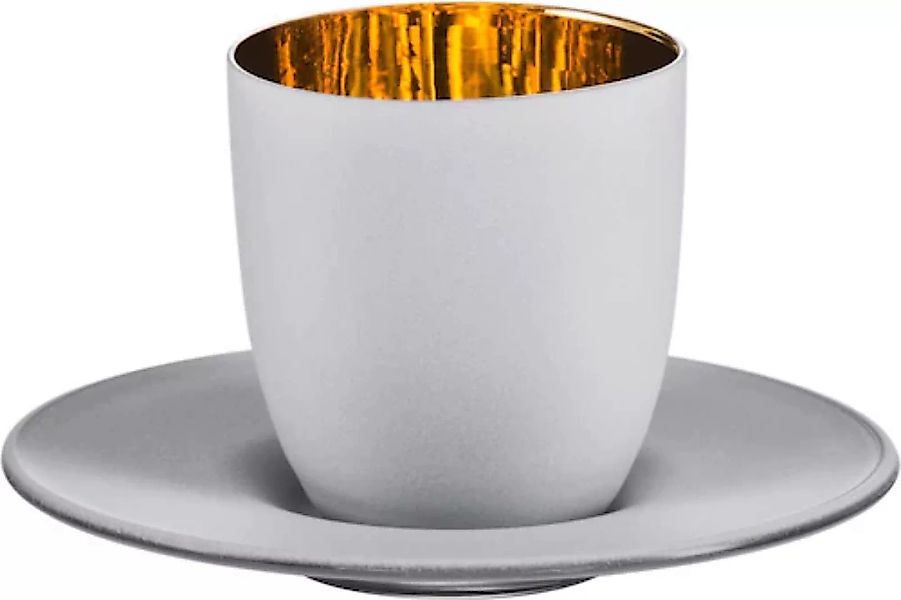 Eisch Espressoglas »Cosmo gold«, (Set, 2 tlg.), Echtgold, handgefertigt, bl günstig online kaufen