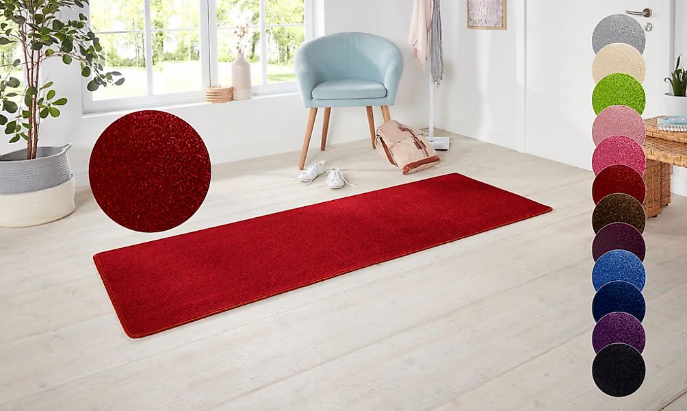 HANSE Home Teppich "Shashi" rechteckig 8,5 mm Höhe Kurzflor, Unifarben, Läu günstig online kaufen