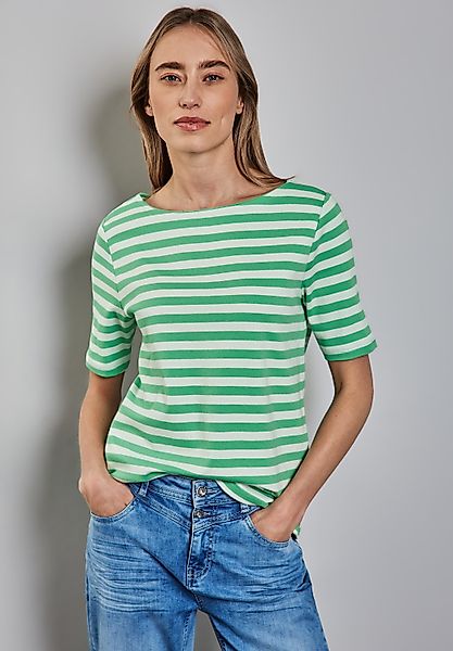 STREET ONE Rundhalsshirt aus reiner Baumwolle günstig online kaufen