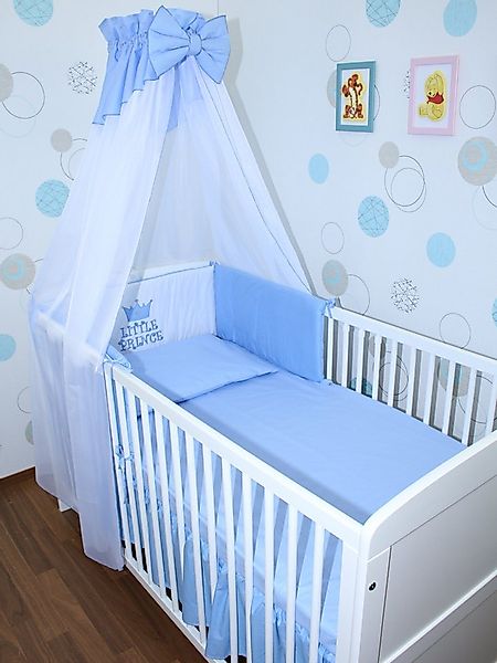 Primawela Babybettwäsche Baby Bettset -5-6 teiliges Set mit Chiffon Himmel günstig online kaufen