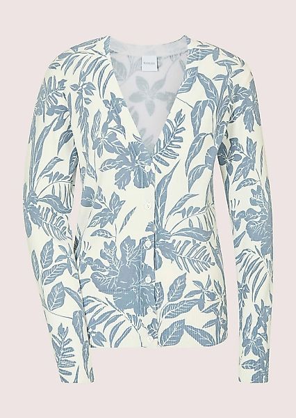 MADELEINE Strickjacke "Strickjacke Florale Feinstrickjacke mit V-Ausschnitt günstig online kaufen