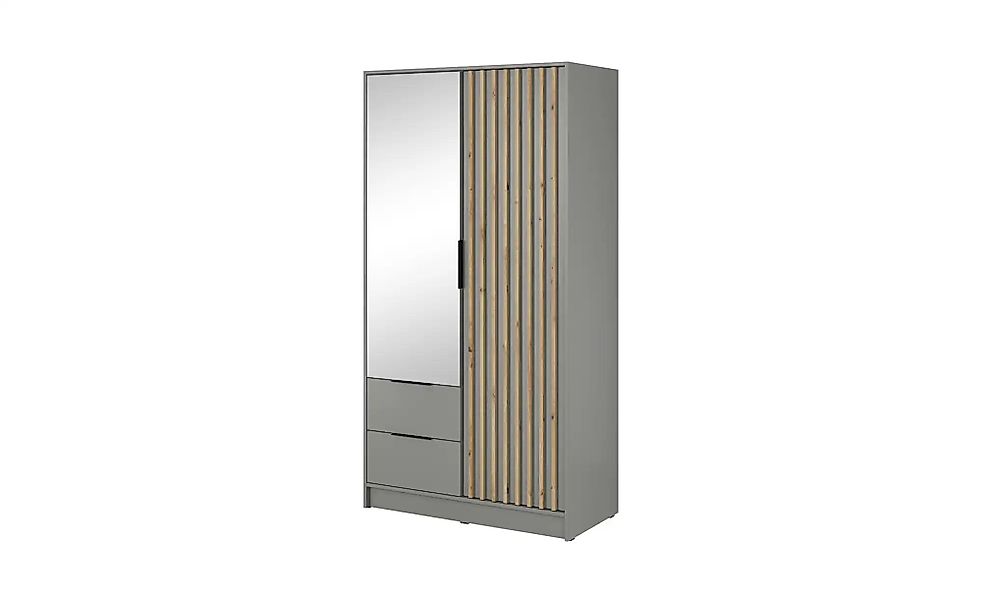 Drehtürenschrank  Nelly ¦ grau ¦ Maße (cm): B: 105 H: 200 Schränke > Kleide günstig online kaufen