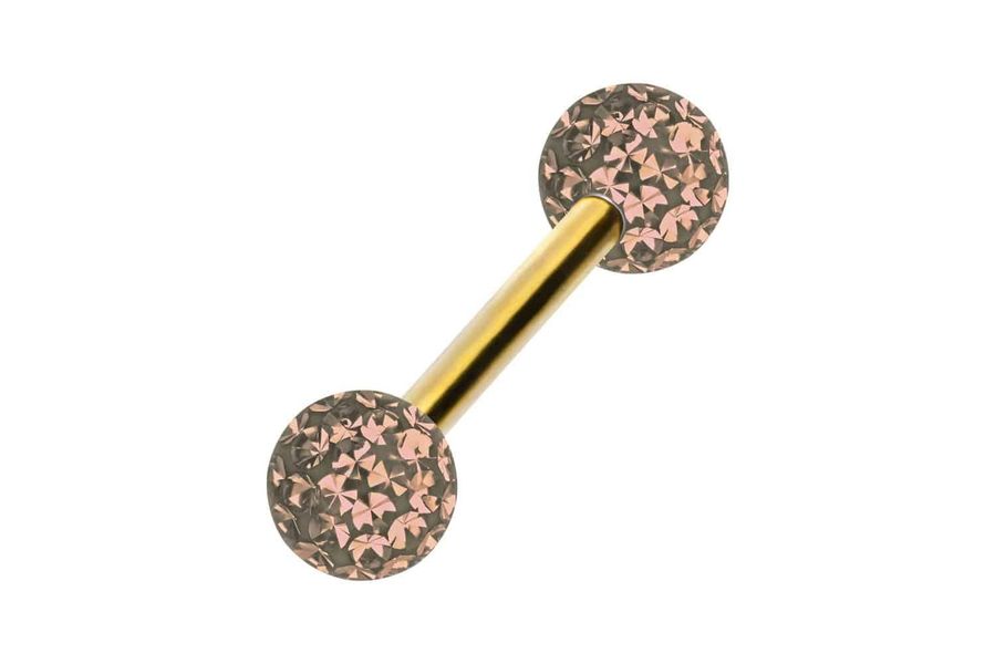 PIERCINGLINE Brustwarzenpiercing Titan Barbell EPOXY-KUGELN (Barbells, günstig online kaufen