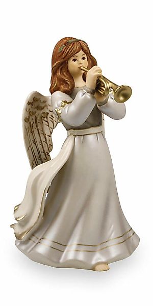 Goebel Dekofigur "Engel Andächtige Trompetenspielerin" 12 x 13,5 x 20 cm günstig online kaufen