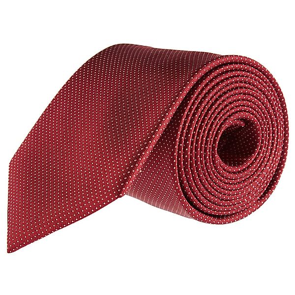 Seidenfalter Krawatte aus Seide, gepunktet Farbe dunkelrot Größe: One Size günstig online kaufen