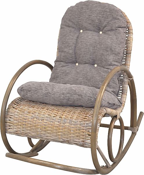 HOFMANN LIVING AND MORE Schaukelsessel 1 Stk. tlg. Handgeflochten günstig online kaufen