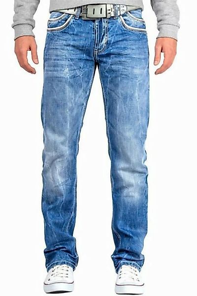 Cipo & Baxx Regular-fit-Jeans Hose BA-C0595 W38/L34 (1-tlg) Stonewashed Eff günstig online kaufen