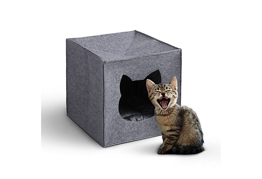 Bestlivings Tierhöhle Höhle für Regale, Katzenhöhle Filz (33x33x33cm) inkl. günstig online kaufen