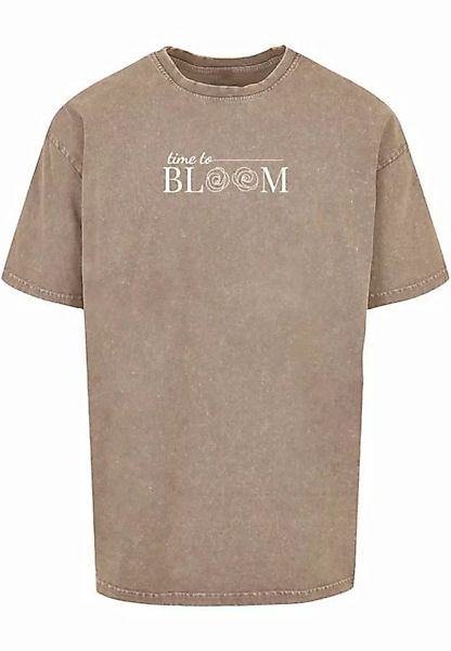 Merchcode T-Shirt Merchcode Herren Time to bloom - Acid Washed Heavy Oversi günstig online kaufen