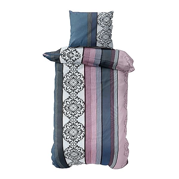 Optidream Bettwäsche Set Mikrofaser 135x200 Polyester Kayla schwarz blau, M günstig online kaufen