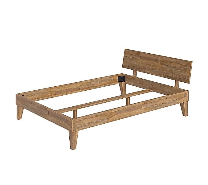 skølm Massivholzbett Asgard aus Eiche (geölt), Holzbett verfügbar in 120/14 günstig online kaufen