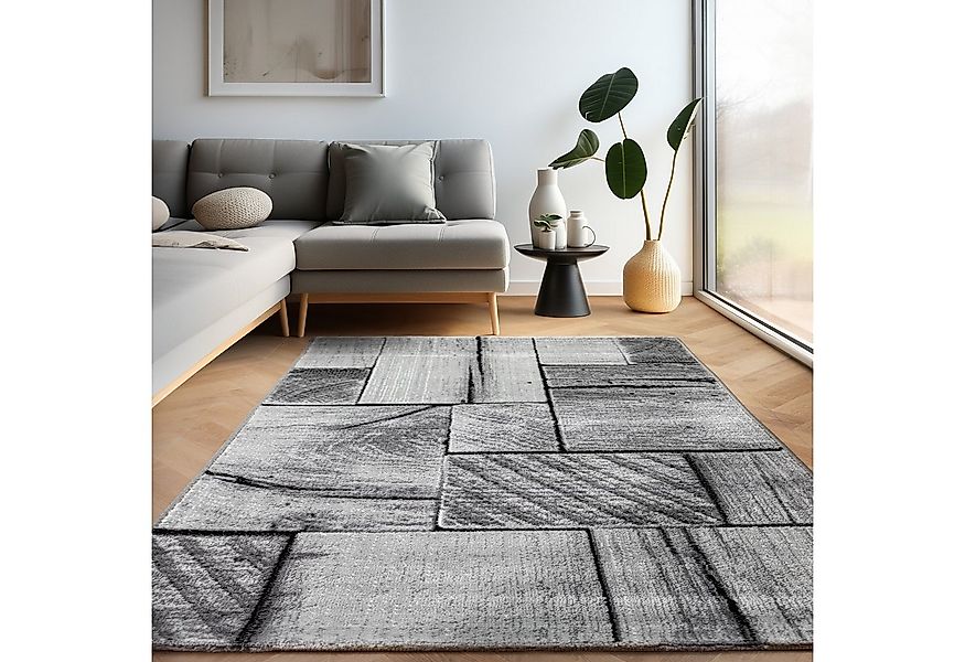 Carpettex Designteppich 3D-Holzdesign, Rechteckig, Höhe: 12 mm, Modern Kurz günstig online kaufen