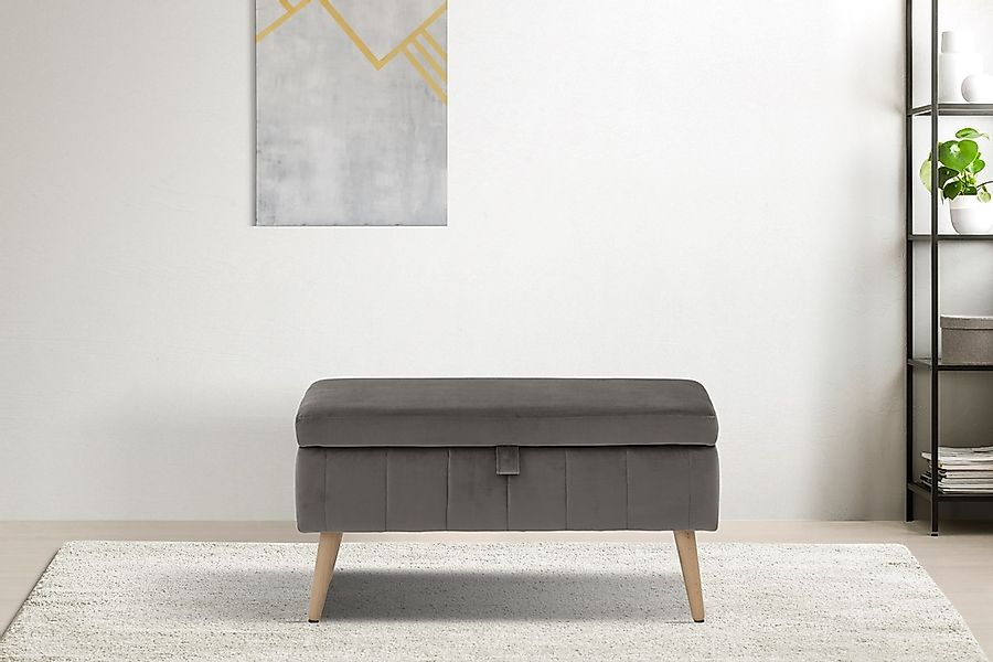 OTTO home Truhenbank "AMIRA Sitzbank mit Stauraum, Maße B/T/H: 81/36/43 cm" günstig online kaufen