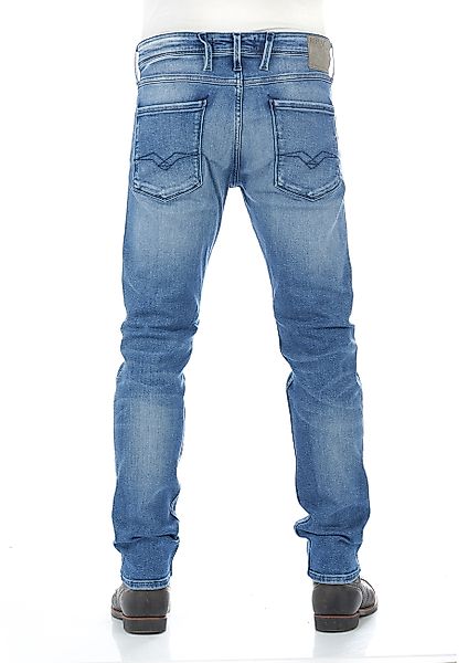 Replay Herren Jeans Anbass - Slim Fit - Blau - Medium Blue Denim günstig online kaufen