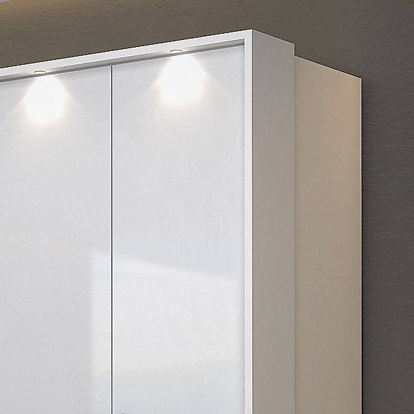 Lomadox Kleiderschrank OLMO-83 weiß mit Fronten günstig online kaufen