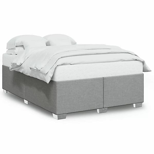 vidaXL Bettgestell ohne Matratze Hellgrau 140x200 cm Stoff2097201 günstig online kaufen