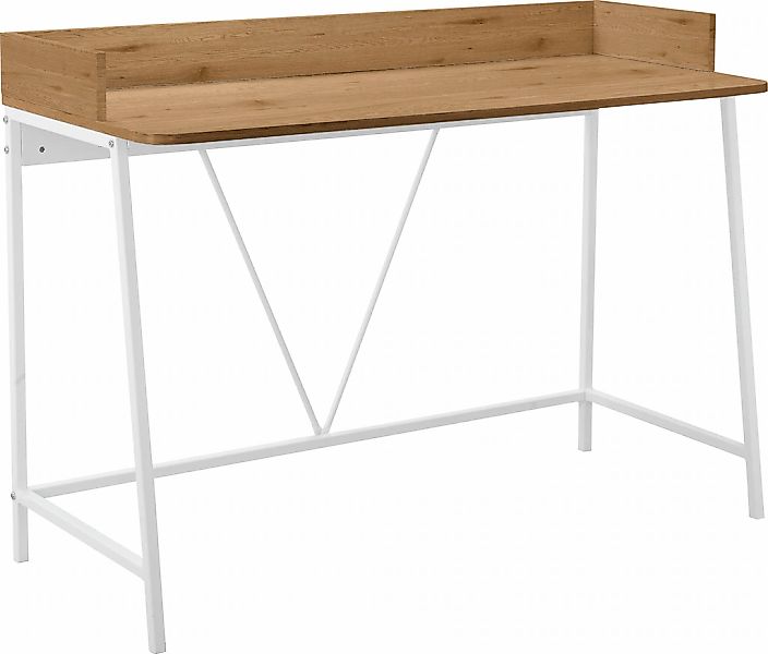 OTTO home Schreibtisch "Jullian" 1 Stk. tlg. weißes Gestell aus Metall, Bre günstig online kaufen