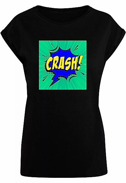 Merchcode T-Shirt "Merchcode Damen Ladies CRASH Comic Extended Shoulder Tee günstig online kaufen