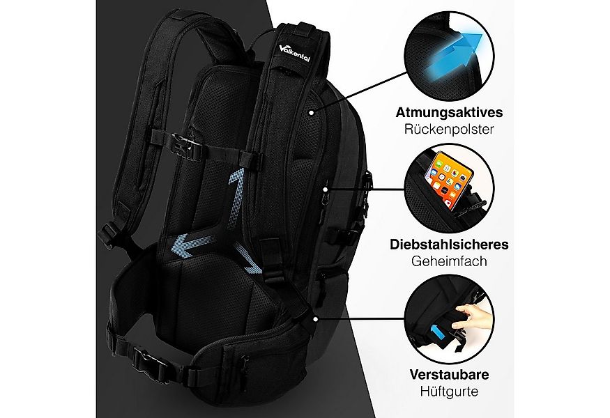 Valkental Wanderrucksack Fahrradrucksack & Outdoor Rucksack (1-tlg), wasser günstig online kaufen