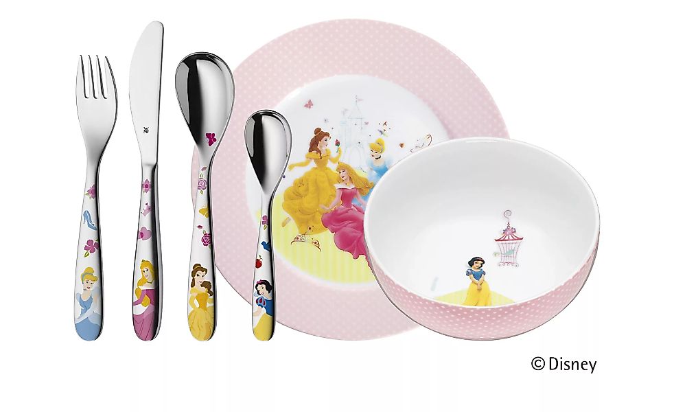 WMF Kindergeschirr, 6-teilig  Princess - mehrfarbig - Edelstahl, Porzellan günstig online kaufen