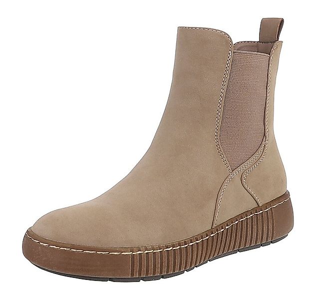 Ital-Design Chelsea-Boots mit elastischen Einsätzen für Damen Stiefelette ( günstig online kaufen