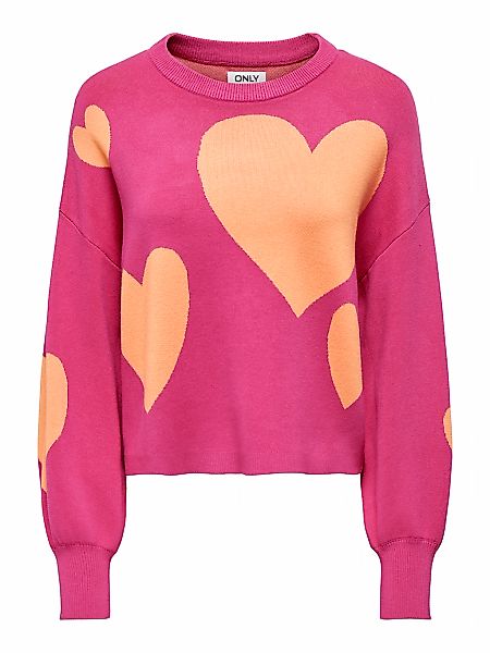 ONLY Strickpullover "ONLMONTANA LS JQ O-NECK CC KNT" mit Rippbündchen günstig online kaufen