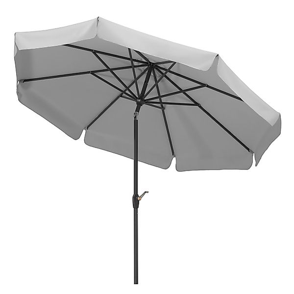 Schneider Marktschirm Ø 270 cm Silbergrau mit Knickfunktion günstig online kaufen