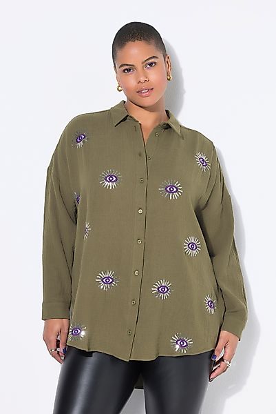 Studio Untold Hemdbluse Bluse oversized Musselin günstig online kaufen